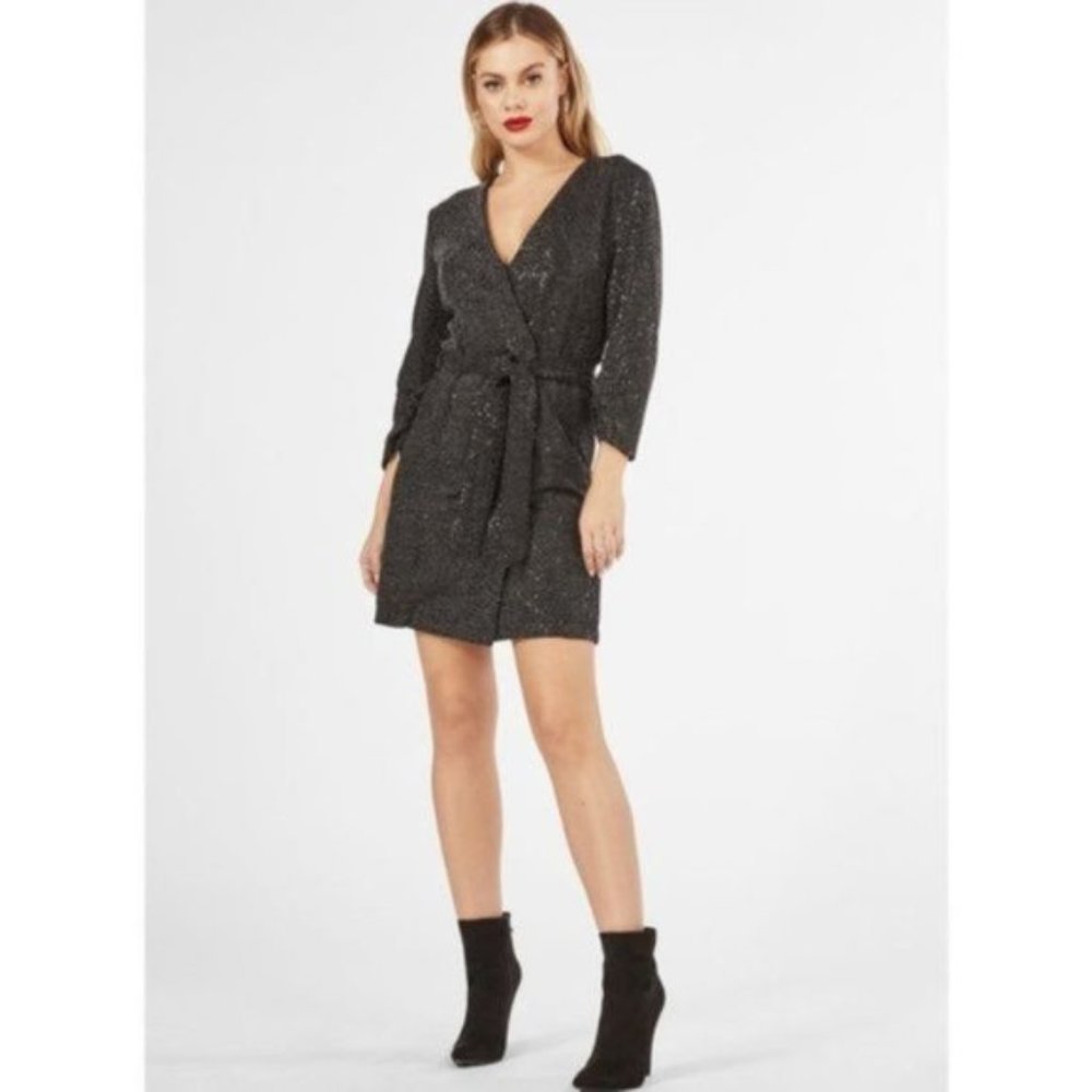 🆕JustFab – Sequin Wrap Dress